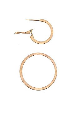 LINKED DOUBLE CIRCLE EARRING