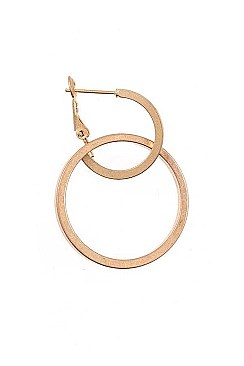 LINKED DOUBLE CIRCLE EARRING