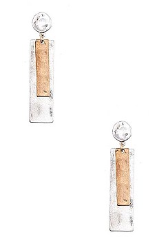 DANGLING DOUBLE LINK BAR EARRING