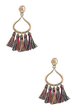 DANGLING TASSEL EARRING