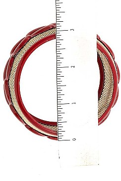 Chain Accent Mesh Bangle