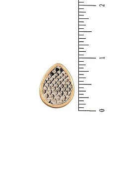 TEARDROP SNAKE PATTERN POST EARRING