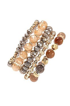 GLASS BEAD BRACELET SET