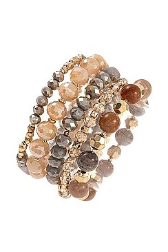 GLASS BEAD BRACELET SET