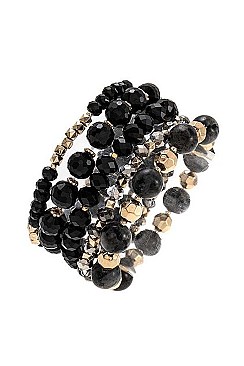 GLASS BEAD BRACELET SET