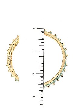 SPIKED HINGE BANGLE BRACELET