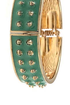 SPIKED HINGE BANGLE BRACELET