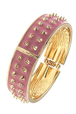 SPIKED HINGE BANGLE BRACELET