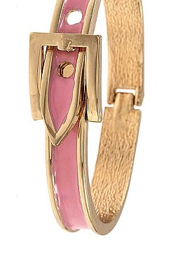 HINGE BUCKLE ACCENT BANGLE BRACELET
