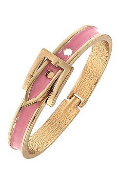 HINGE BUCKLE ACCENT BANGLE BRACELET