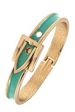HINGE BUCKLE ACCENT BANGLE BRACELET
