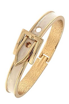 HINGE BUCKLE ACCENT BANGLE BRACELET
