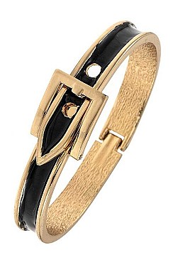 HINGE BUCKLE ACCENT BANGLE BRACELET