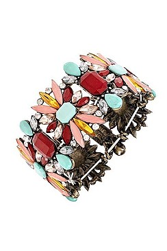 ORNATE FLORAL GEM BRACELET