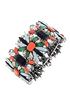 ORNATE FLORAL GEM BRACELET