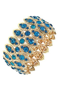 ELEGANT CRYSTAL GEM BRACELET