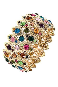 ELEGANT CRYSTAL GEM BRACELET