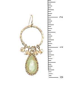 DRUZY STONE DROP EARRING