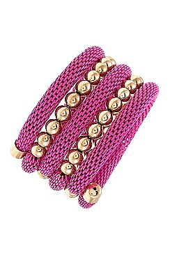 DETAILED MESH WRAP BRACELET