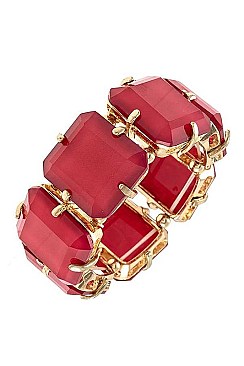 SQUARE LINK FACETED BRACELET