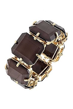 SQUARE LINK FACETED BRACELET