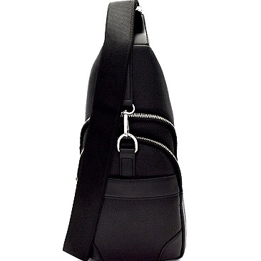 Unisex Multi-Pocket Clip-Lock Cross Body Sling Bag MH-A11-1073