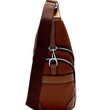 Unisex Multi-Pocket Clip-Lock Cross Body Sling Bag MH-A11-1073