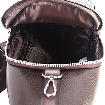 Unisex Multi-Pocket Asymmetrical Zipper Cross Body Sling Bag MH-A11-1072