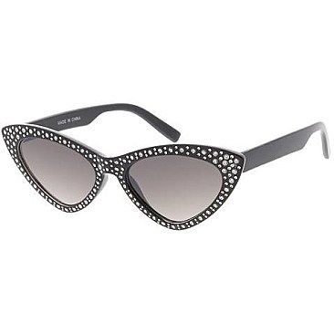 Pack of 12 Framed Cat Eye Sunglasses