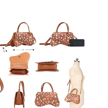 WHOLESALE Hair Flap Shoulder bag