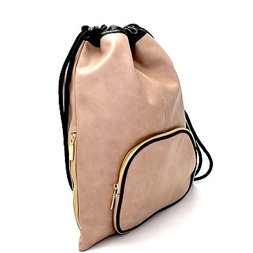 A7-6714-LP Lightweight Drawstring Fashion Backpack