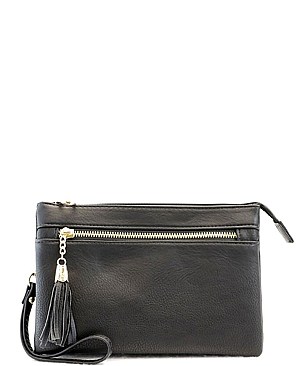 Multi Compartment Cross Body Clutch Bag