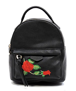 Fashion Embroidered Flower  Backpack