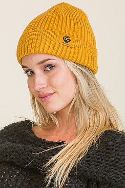 PACK OF 6 TRENDY ASSORTED COLOR CROCHET BEANIES