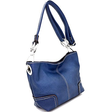 AJ642-LP Side Ring Large Hooked Cross Body Shoulder Bag