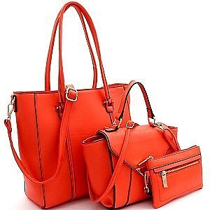 Classy Leatherette 3Piece Bag Set