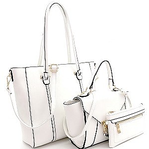 Classy Leatherette 3Piece Bag Set