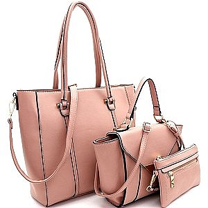 Classy Leatherette 3Piece Bag Set