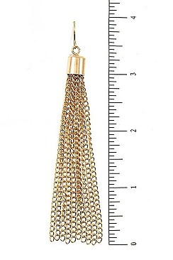 CHAIN TASSEL CUFF COLLAR NECKLACE SET
