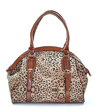 Leopard Print Large Size Tote-Satchel