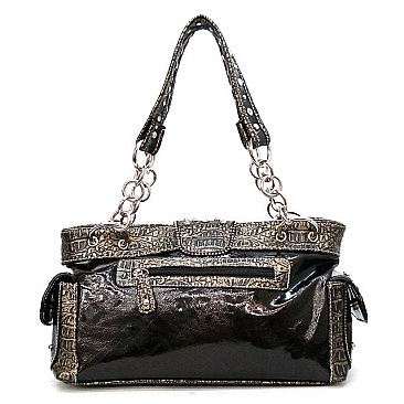 Western Rhinestone Belt Buckle Bag