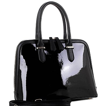 SWANK TWO TONE DOME SATCHEL