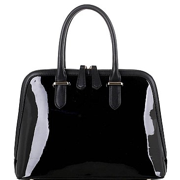 SWANK TWO TONE DOME SATCHEL