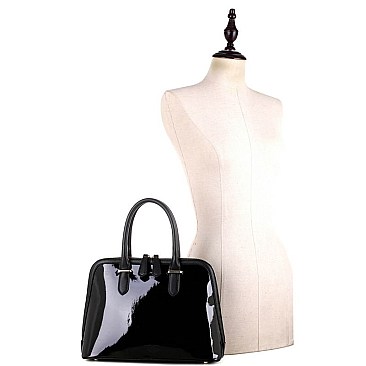 SWANK TWO TONE DOME SATCHEL