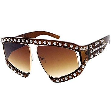 Pack of 12 Fashion Statement Pearl Sunglasses