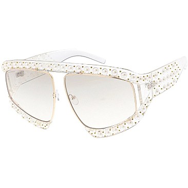 Pack of 12 Fashion Statement Pearl Sunglasses