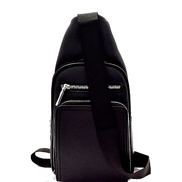 Unisex Multi-Pocket Organizer Cross Body Sling Bag  MH-B10-1061