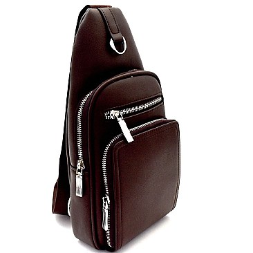Unisex Multi-Pocket Organizer Cross Body Sling Bag  MH-B10-1061