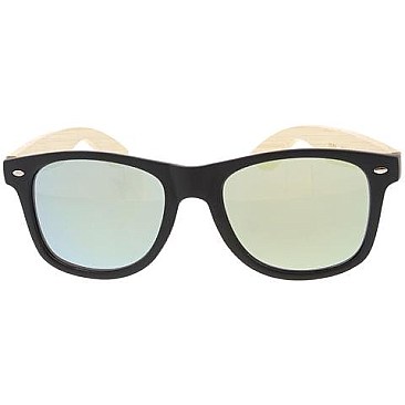 Pack of 12 Wood Frame Fashion Sunglasses