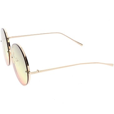 Pack of 12 Colorful Circle Design Sunglasses